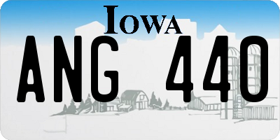 IA license plate ANG440