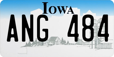 IA license plate ANG484