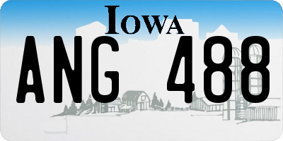 IA license plate ANG488