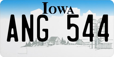 IA license plate ANG544