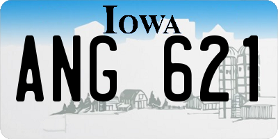 IA license plate ANG621