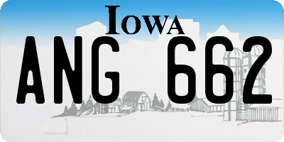 IA license plate ANG662