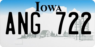 IA license plate ANG722