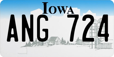 IA license plate ANG724
