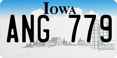 IA license plate ANG779