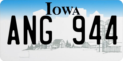 IA license plate ANG944