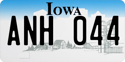 IA license plate ANH044