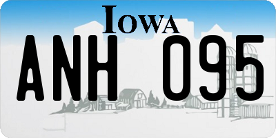 IA license plate ANH095