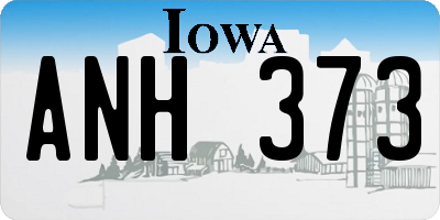 IA license plate ANH373