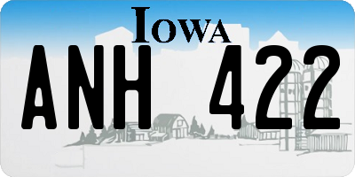 IA license plate ANH422