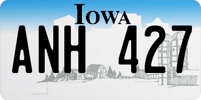 IA license plate ANH427