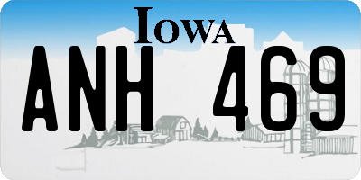IA license plate ANH469