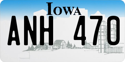 IA license plate ANH470