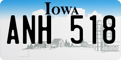 IA license plate ANH518