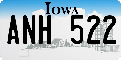 IA license plate ANH522