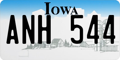 IA license plate ANH544
