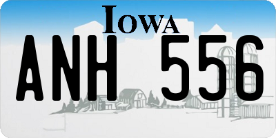 IA license plate ANH556