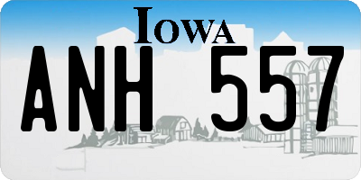 IA license plate ANH557