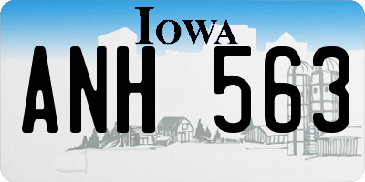 IA license plate ANH563