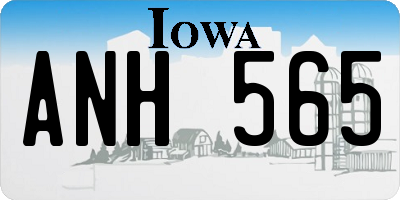 IA license plate ANH565