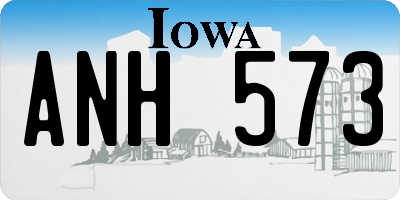 IA license plate ANH573