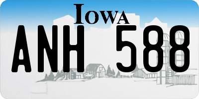 IA license plate ANH588