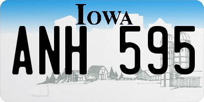 IA license plate ANH595