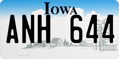 IA license plate ANH644