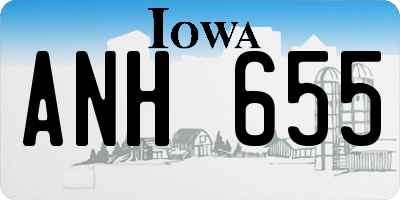 IA license plate ANH655