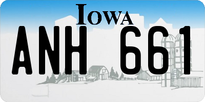 IA license plate ANH661