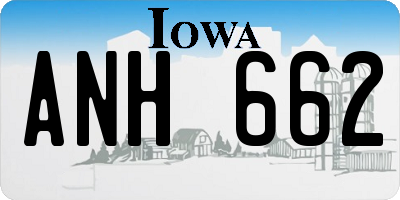 IA license plate ANH662