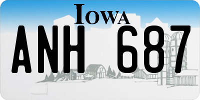 IA license plate ANH687