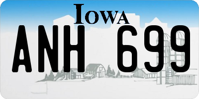 IA license plate ANH699