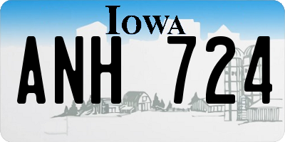 IA license plate ANH724