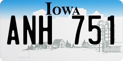 IA license plate ANH751