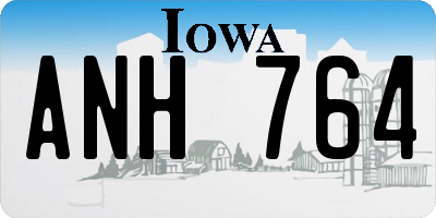 IA license plate ANH764