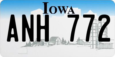 IA license plate ANH772