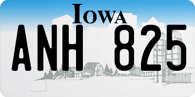 IA license plate ANH825