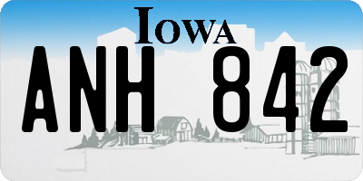 IA license plate ANH842