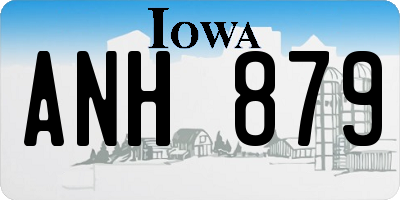 IA license plate ANH879