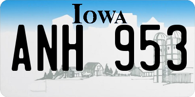 IA license plate ANH953