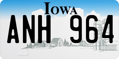 IA license plate ANH964