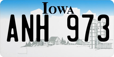 IA license plate ANH973