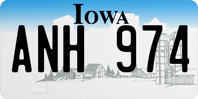 IA license plate ANH974