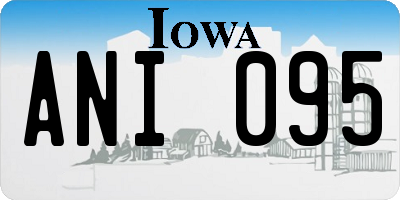 IA license plate ANI095