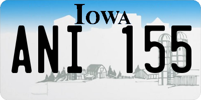 IA license plate ANI155