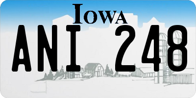 IA license plate ANI248