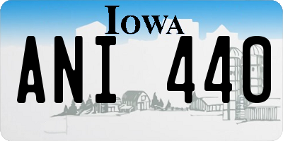 IA license plate ANI440