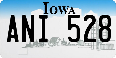 IA license plate ANI528