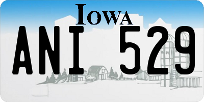 IA license plate ANI529